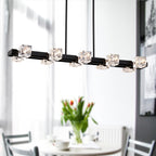 Rectangle Chandelier for Dining Room, 10-Light