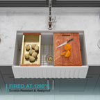 33 Inch White Farmhouse Kitchen Sink
