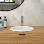 17"x15.5" Ceramic Semi-Recessed Sink