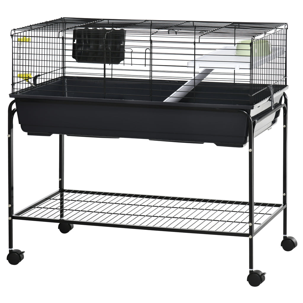 PawHut Two-Story Small Animal Cage Removable from Stand