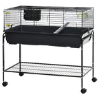 PawHut Two-Story Small Animal Cage Removable from Stand