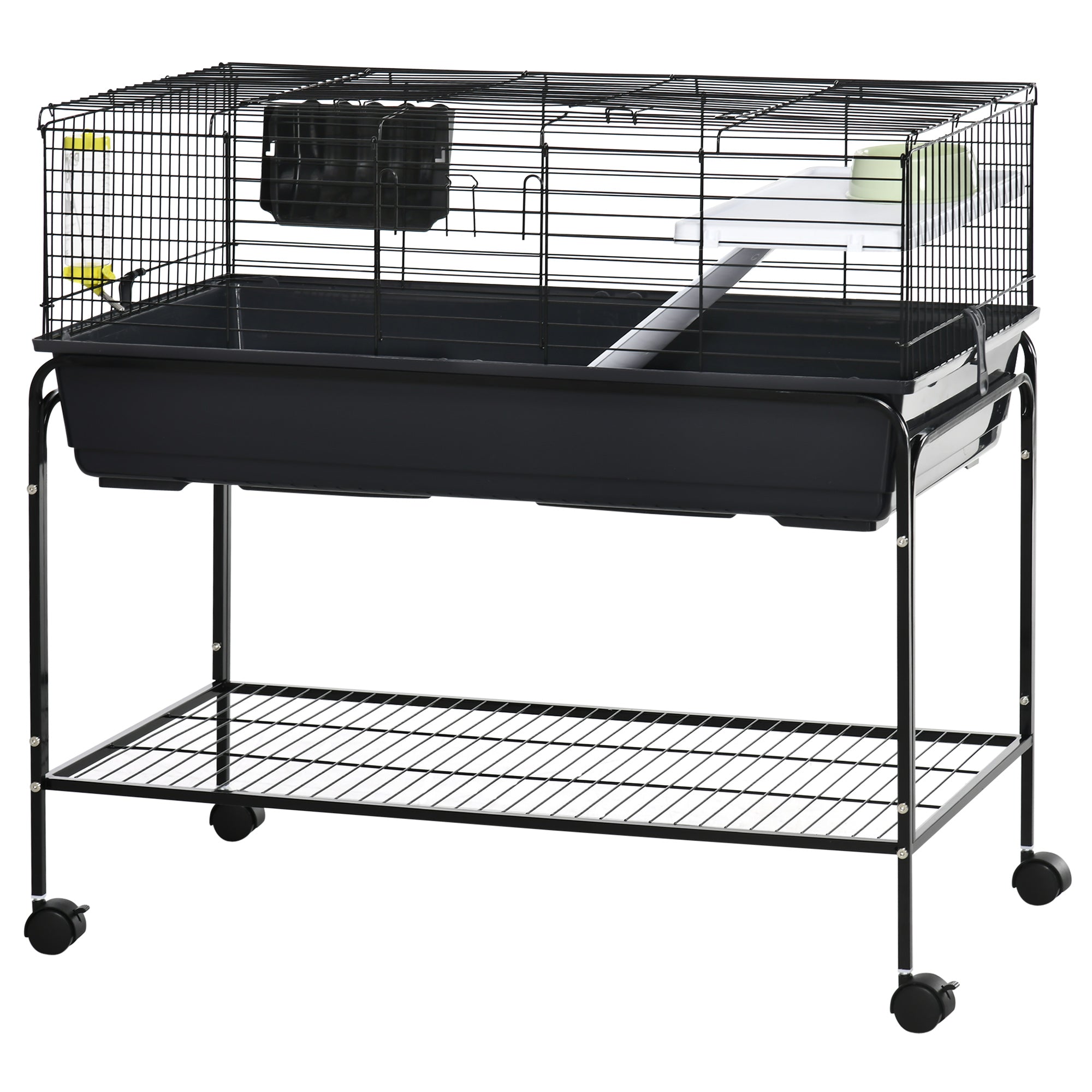 PawHut Two-Story Small Animal Cage Removable from Stand