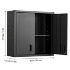 Metal Wall Cabinet, 30W x 12.2D x 30H Inch