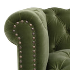 Alto 88" Tufted Chesterfield Sofa, Olive