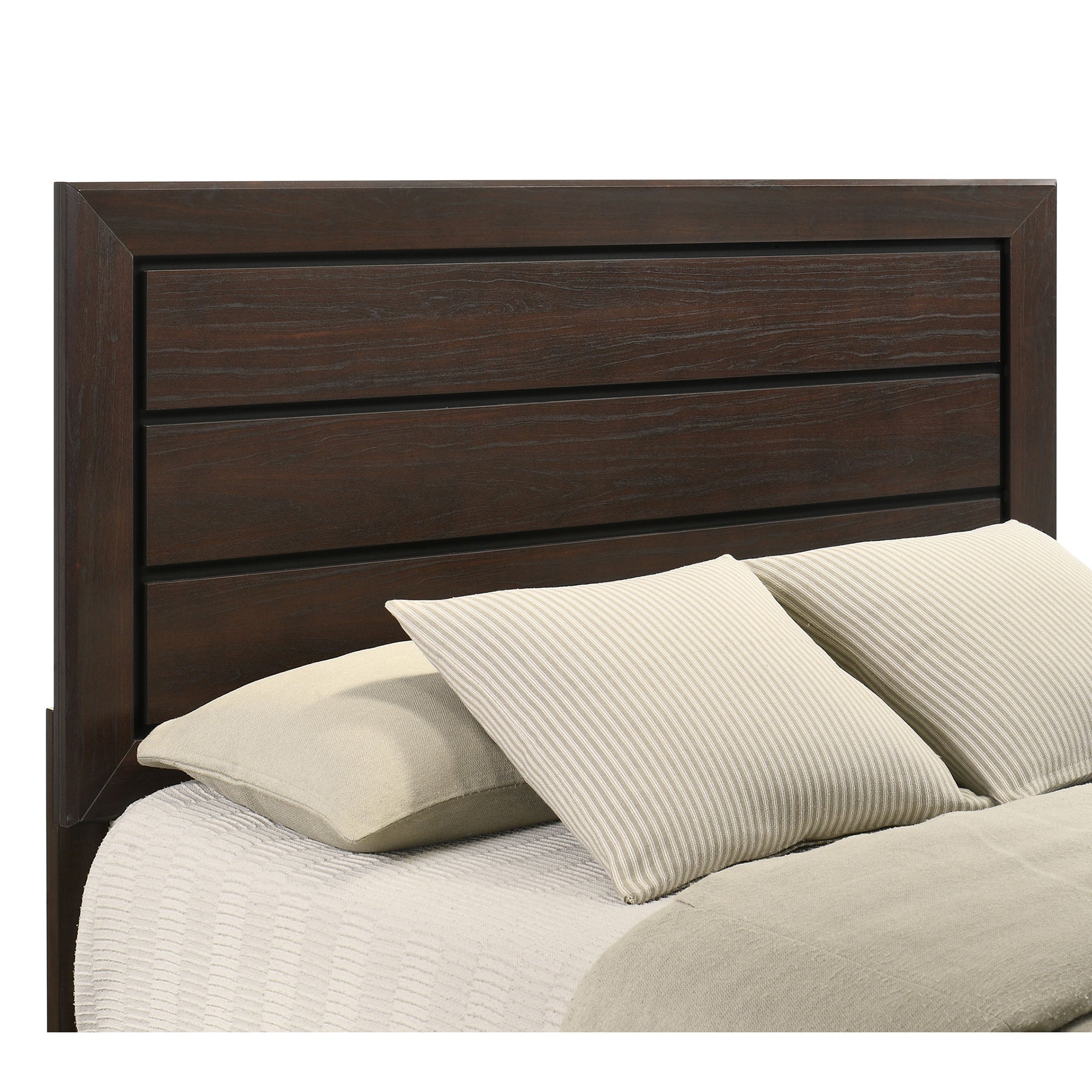 Harrison Wood Queen Panel Bed - Dark Cocoa