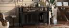 U_STYLED 55.1'' Pine Wood Buffet Cabinet
