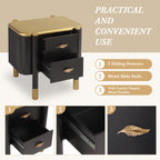 Contemporary 2 Drawers Nightstand