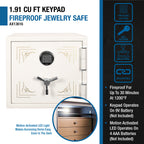1.91 Cubic Ft Keypad Fireproof Jewelry Safe