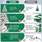 4ft Pre-Lit Flocked Artificial Christmas Tree