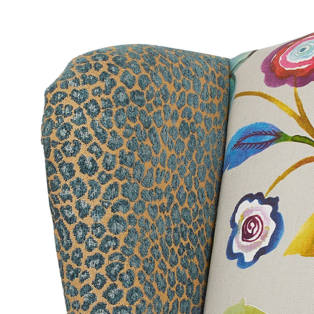 Anya Boho Chic Wingback Accent Arm Chair