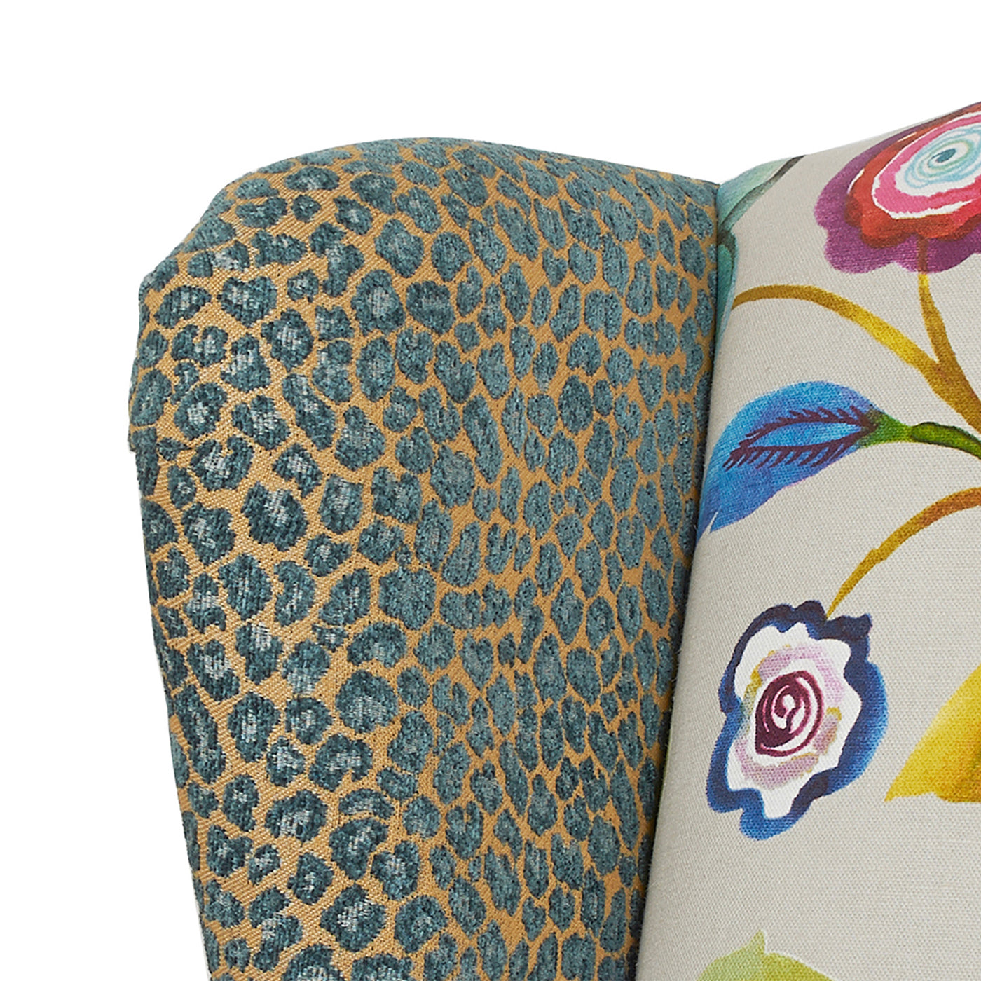 Anya Boho Chic Wingback Accent Arm Chair