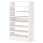 25.59" White 8-Tier Shoe Rack