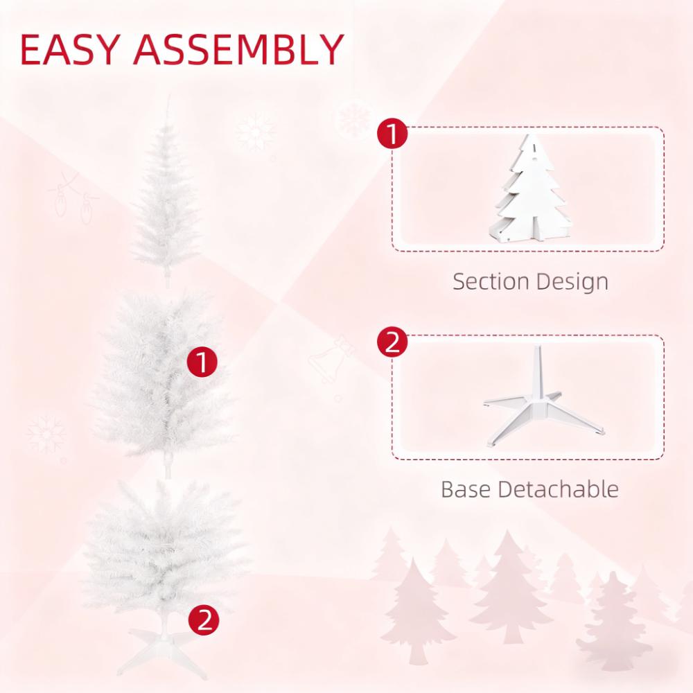 Slim Christmas Tree with Realistic Branch