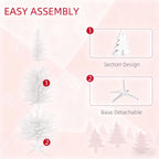 Slim Christmas Tree with Realistic Branch