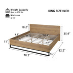 Engineered Wood Bed Frame King Size
