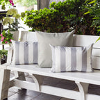 Horizon Stripe Pillow 14" x 20" - Outdoor & Indoor Set of 2
