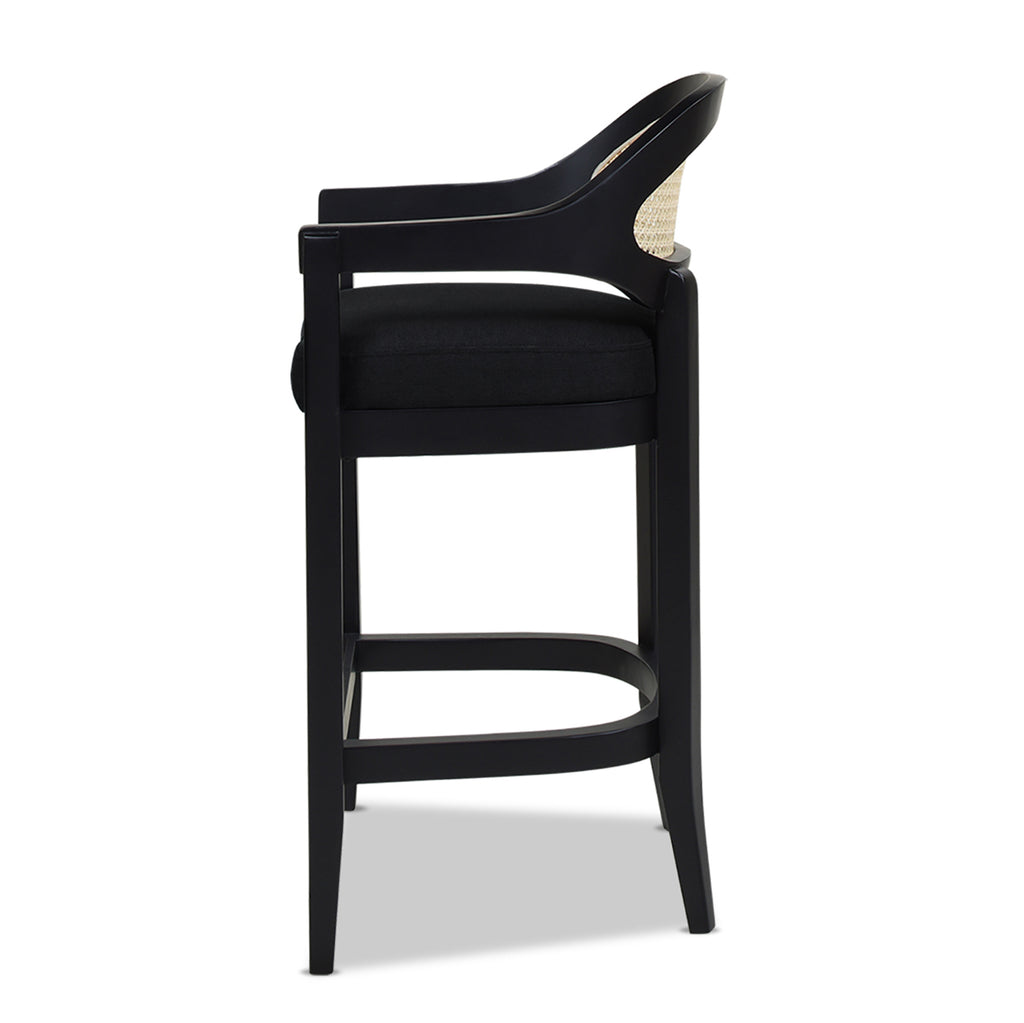 Americana Mid-Century Modern 26" Cane Back Counter Stool