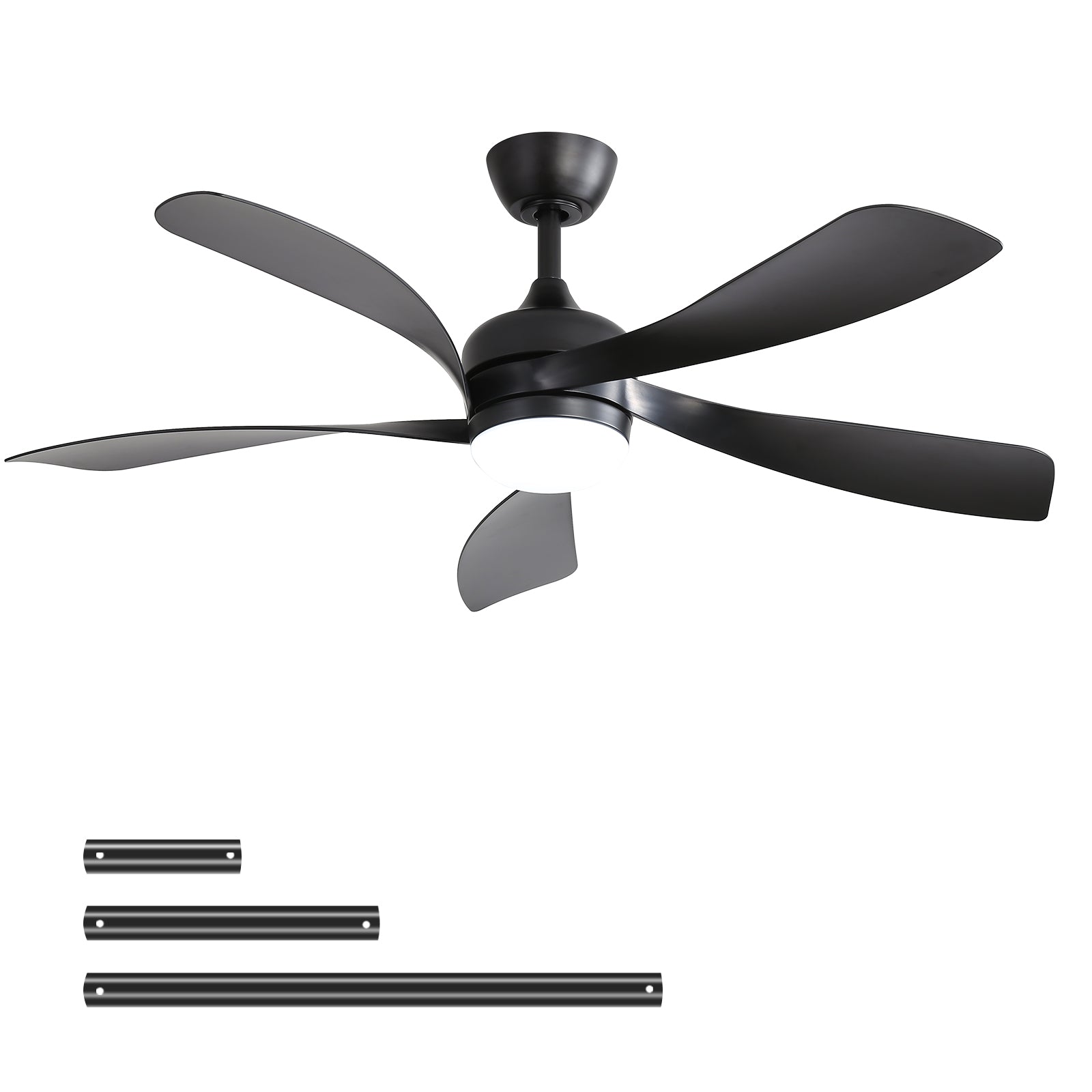 45 Inch Matte Ceiling Fan with LED Light