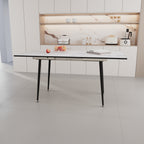 47"-63" Extendable MDF Modern Dining Table and Chair Set