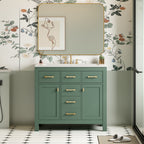 36'' Bathroom Vanity with Ceramic Sink Combo Set