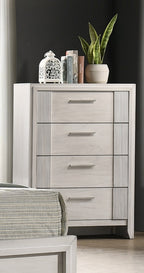 Contemporary 4-Drawer Tall Storage Chest