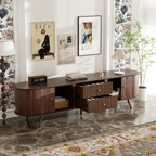Mid Century Modern TV Stand for Up to 80 Inch TVs