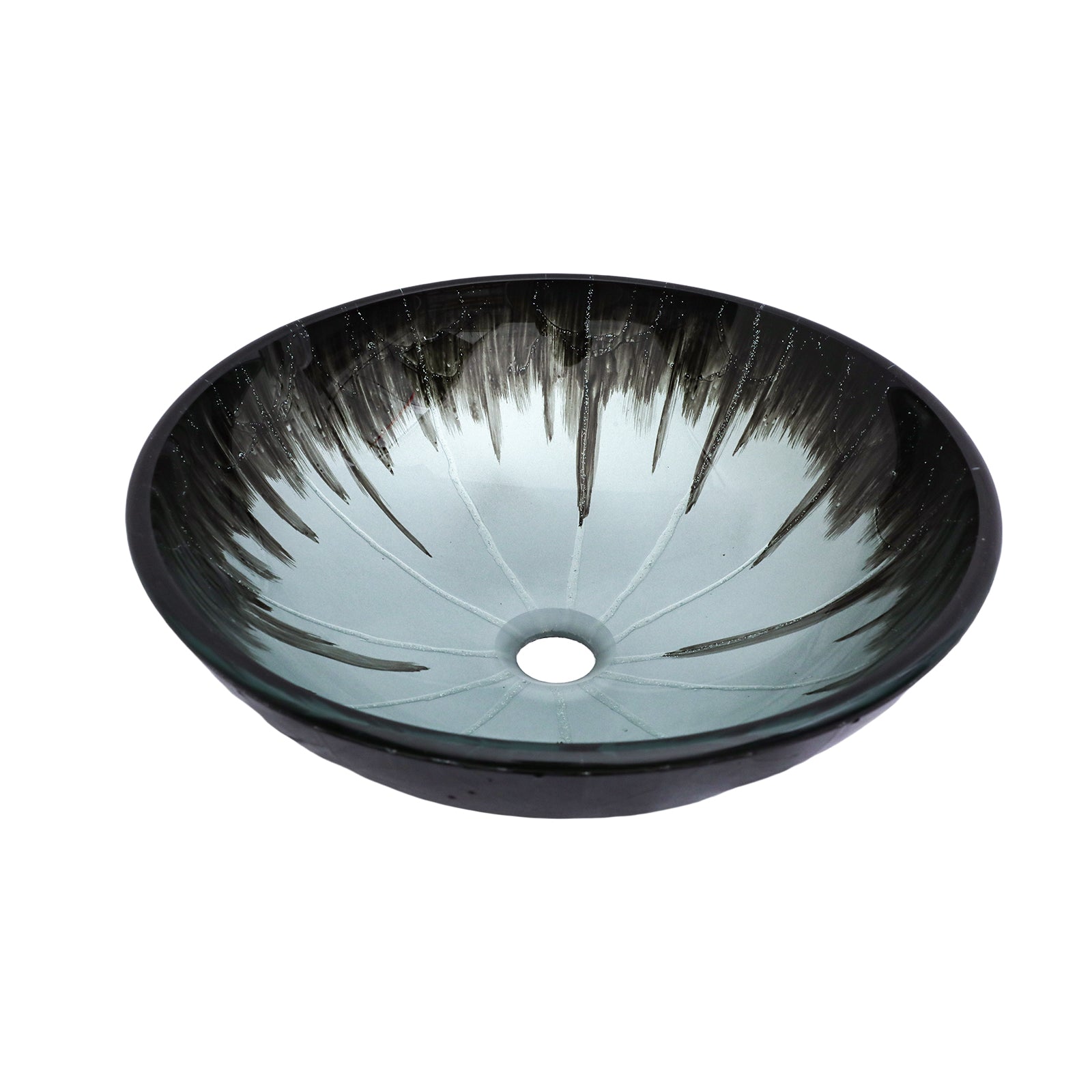 Artistic Tempered Glass Bathroom Vessel Sink