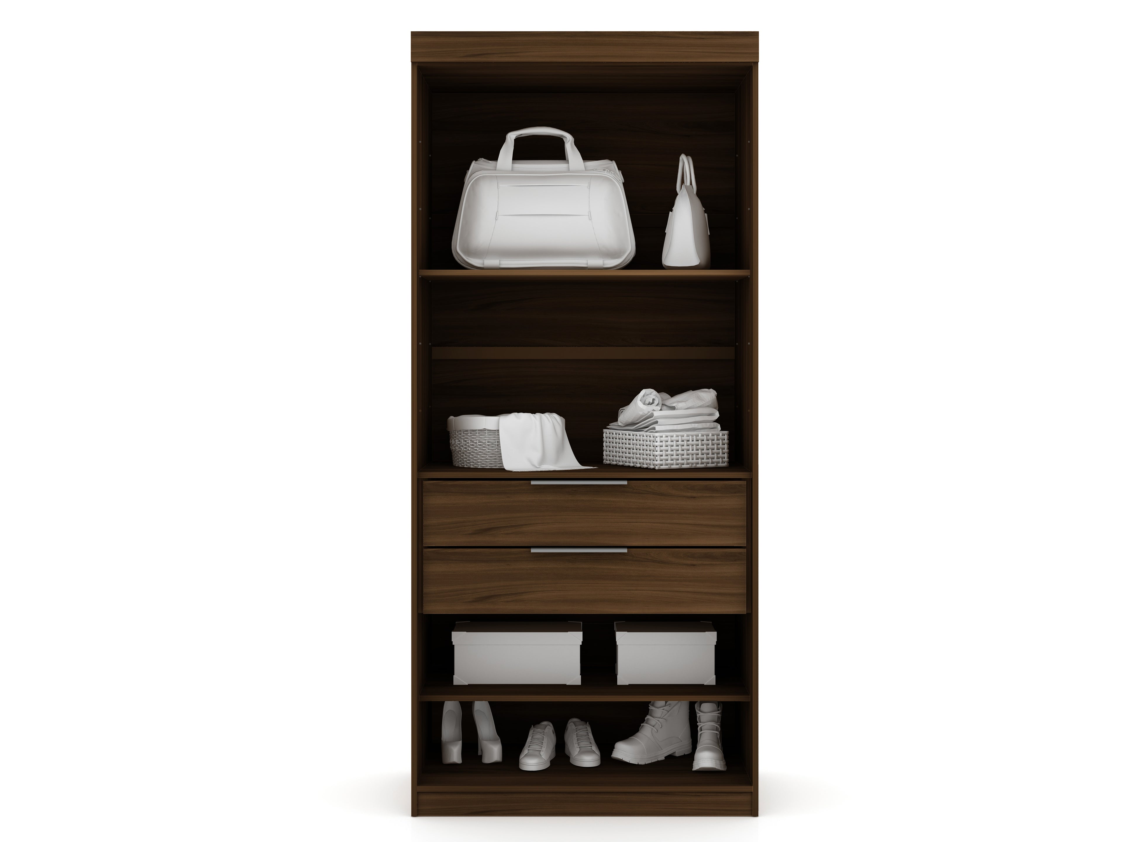 Mulberry 36" Wardrobe Closet in Chestnut