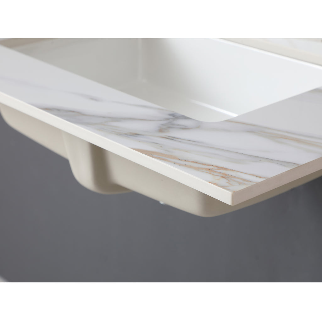 31 Inch Carrara Marble Vanity Top