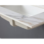 31 Inch Carrara Marble Vanity Top
