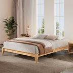 12 Inch Full Size Solid Dry Bamboo Wood Platform Bed Frame