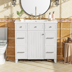 36" Bathroom Vanity with Ceramic Sink