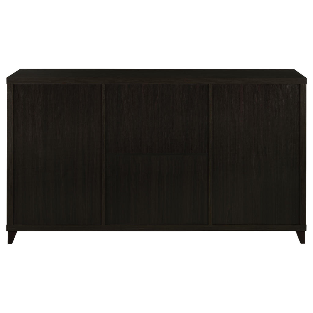 Nyler Cappuccino 3-Drawer Rectangular TV Console