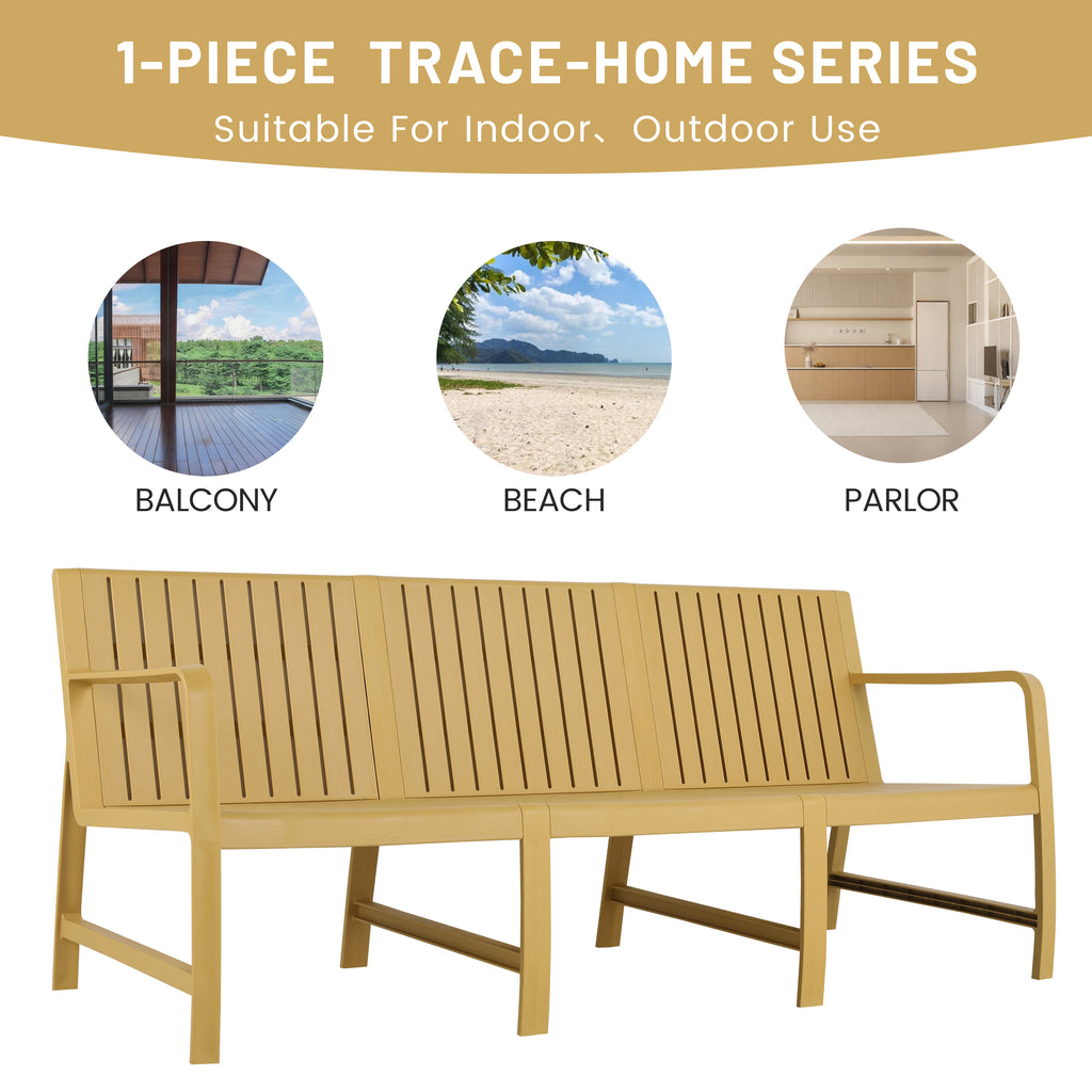 Summer 1-Piece Indoor/Outdoor 3-Seater Sofa