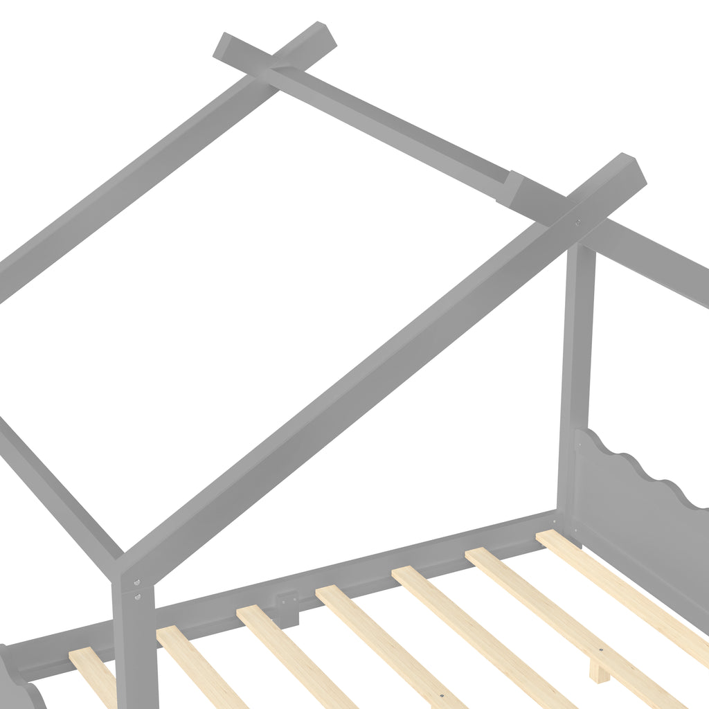Full House Floor Bed with Support Slats