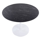 Modern Table with Round Marble Top