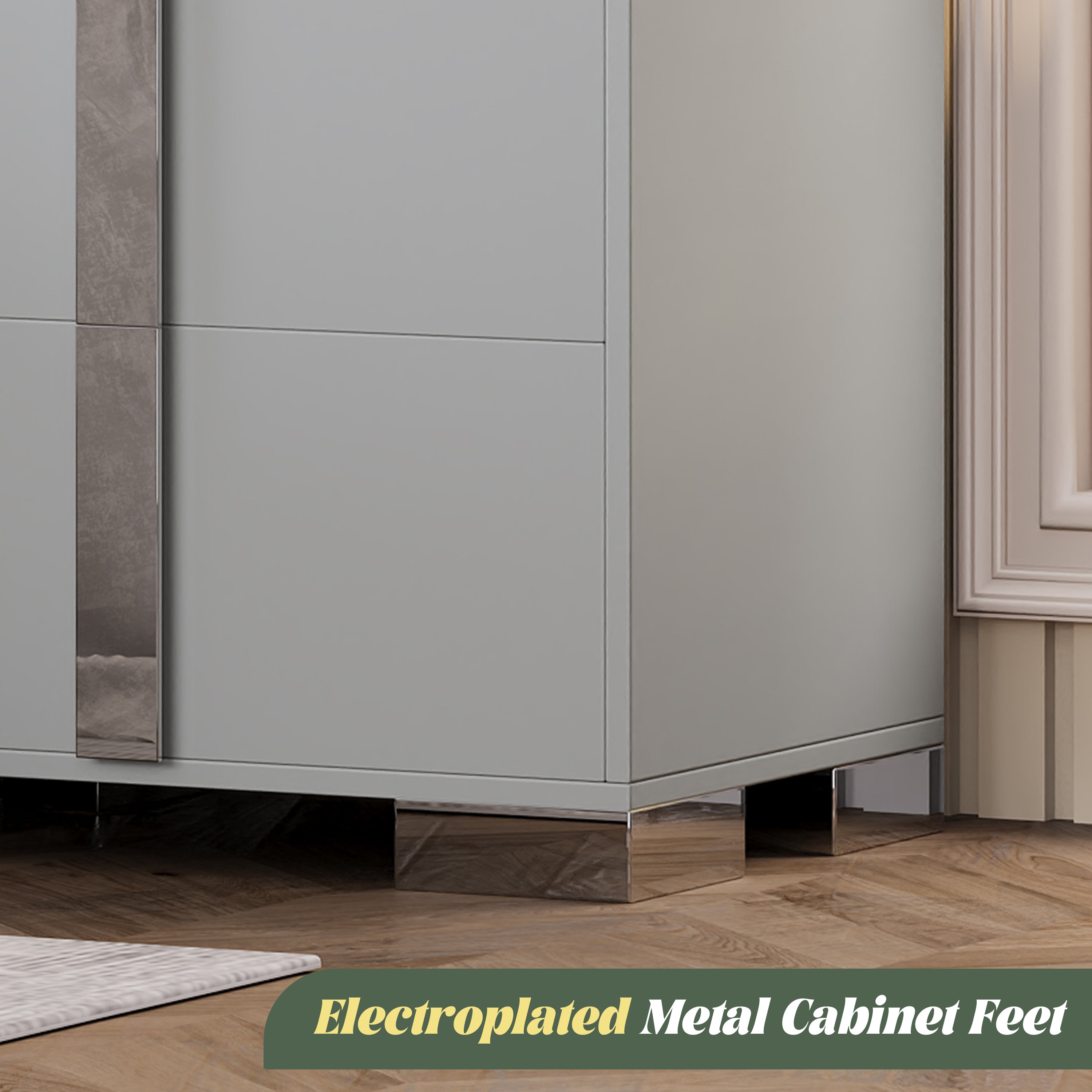 Modern End Table with Drawers
