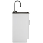 Modern Wide Shaker - 28" Laundry Cabinet with Faucet and Stainless Steel Sink