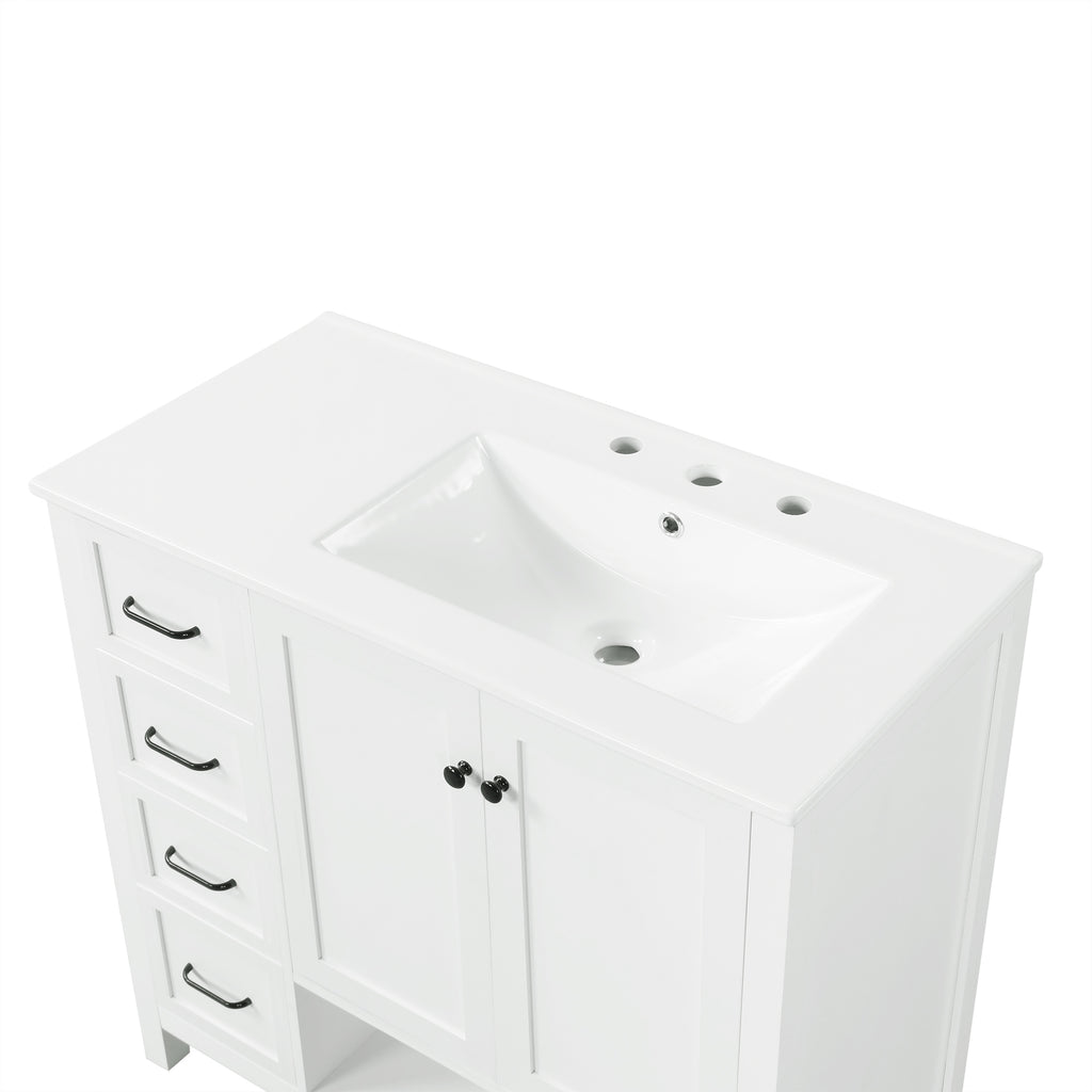 36" Bathroom Vanity with Sink Top