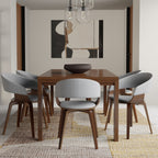 Wilson Dining Table in Handcrafted Walnut Finish