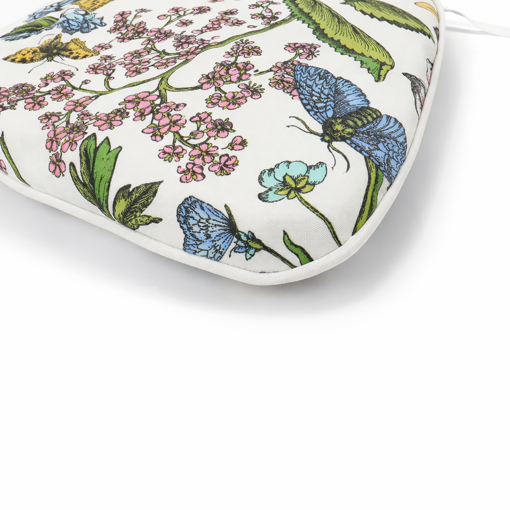 Outdoor Patio Chair Cushions - Botanical Floral Print