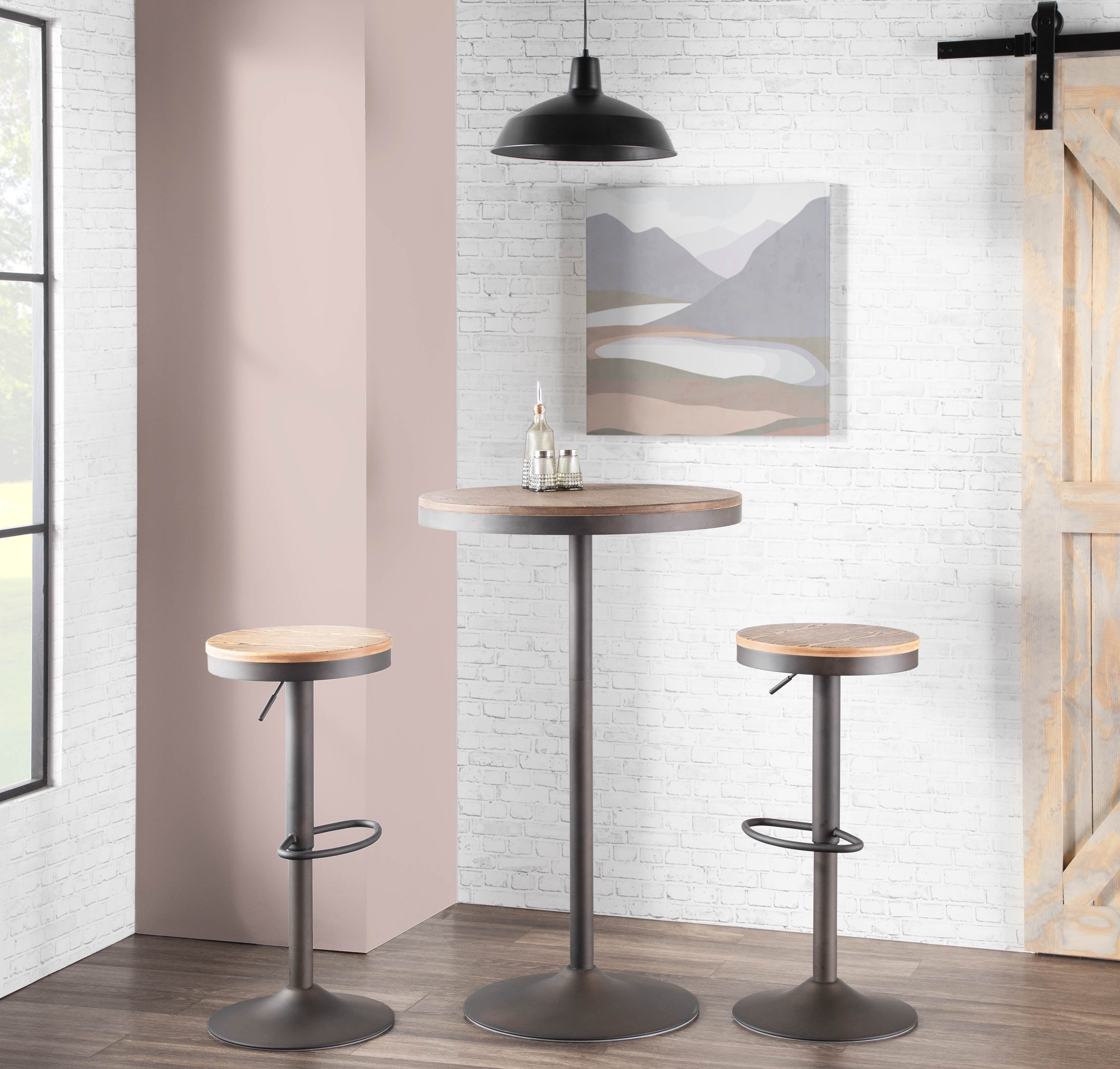 Adjustable Bar / Dinette Table in Antique