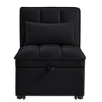 4 In1 Multi-Function Single Sofa Bed with Storage Pockets