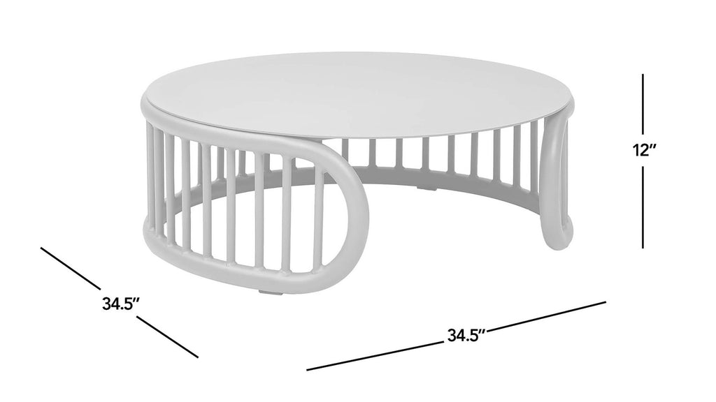 Harper 34.5" Indoor/Outdoor Modern Round Coffee Table