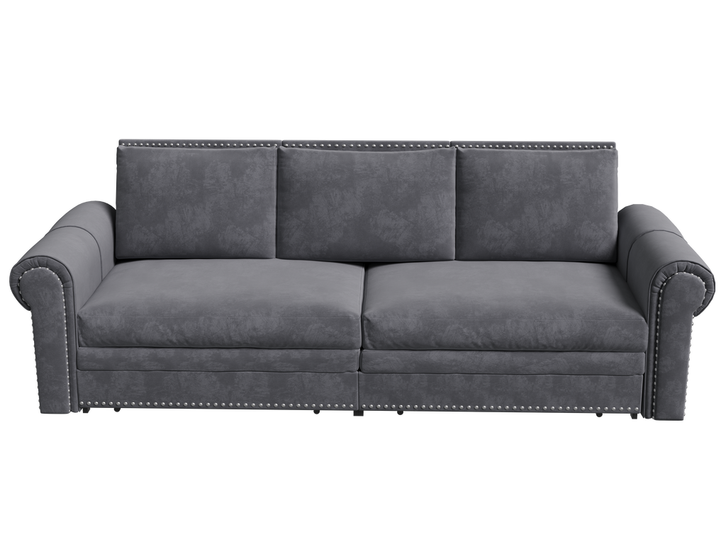 Chesterfield Velvet Convertible Sleeper Sofa