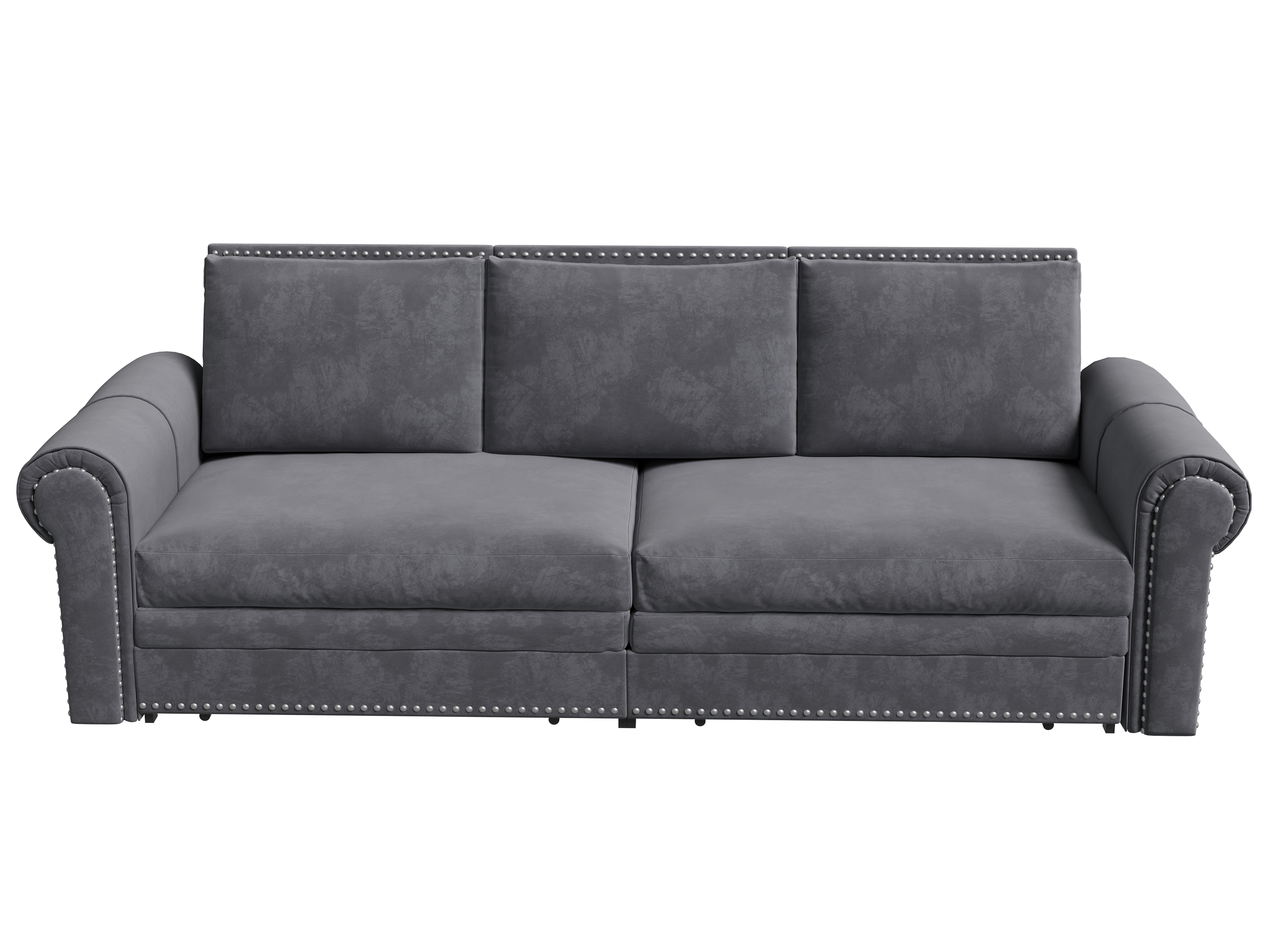 Chesterfield Velvet Convertible Sleeper Sofa