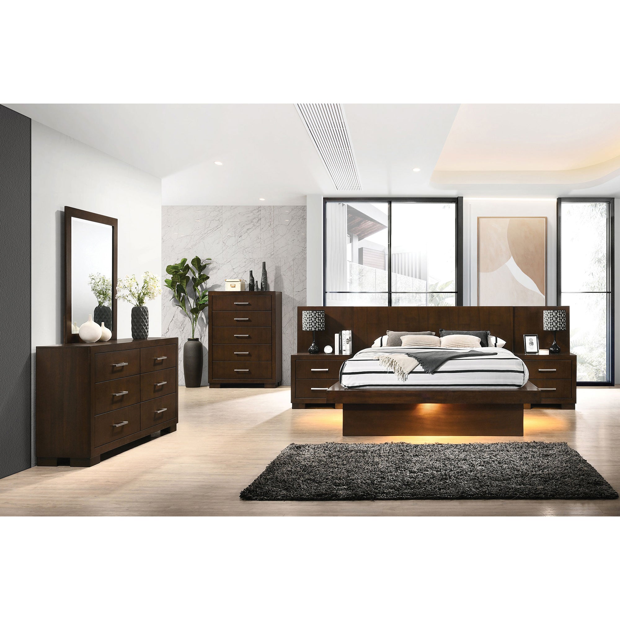 Polk Cappuccino 5-Drawer Bedroom Chest