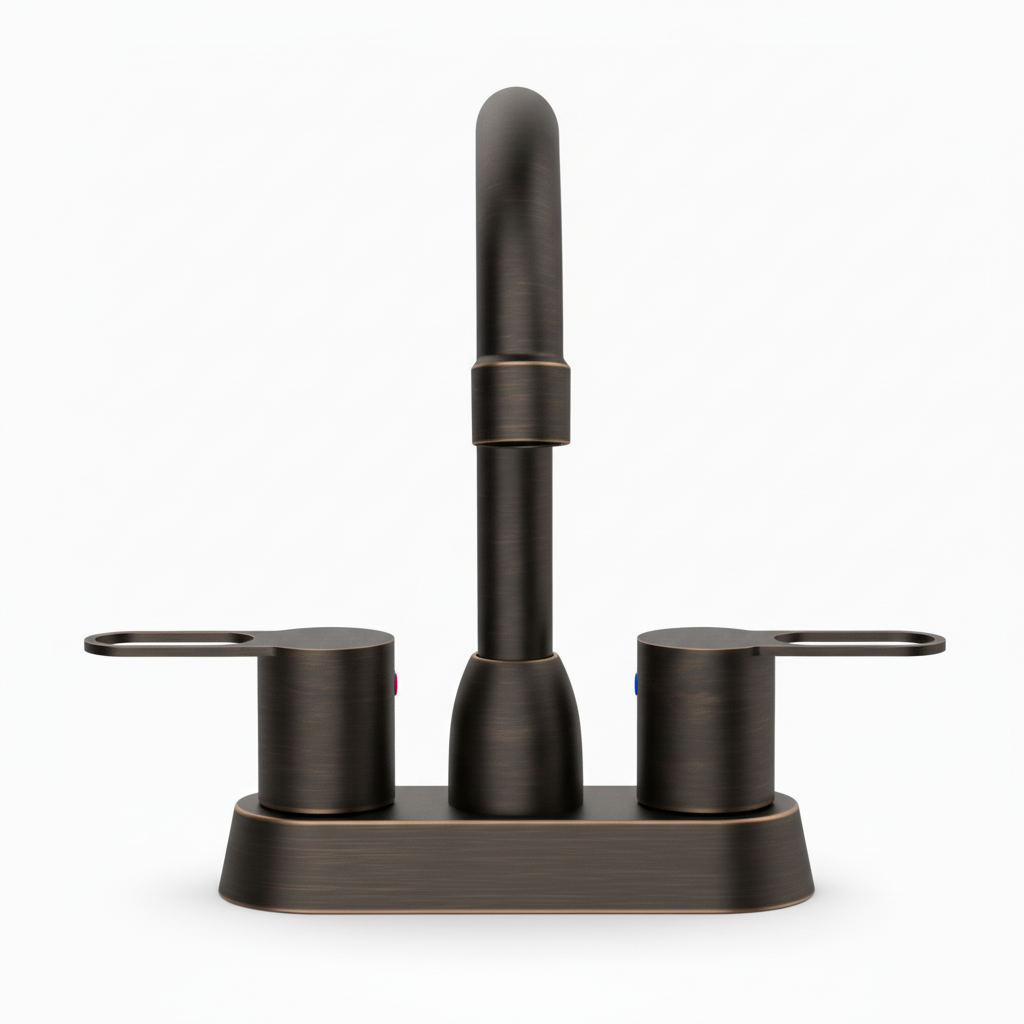 2 Handles Bathroom Sink Faucet in Oil Rubbed Bronze