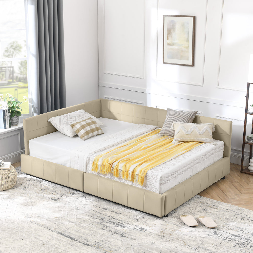Full Size Storage Upholstered Tufted Bed Frame