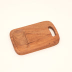 Handcrafted Acacia Wood Cutting Board with Built-In Handle